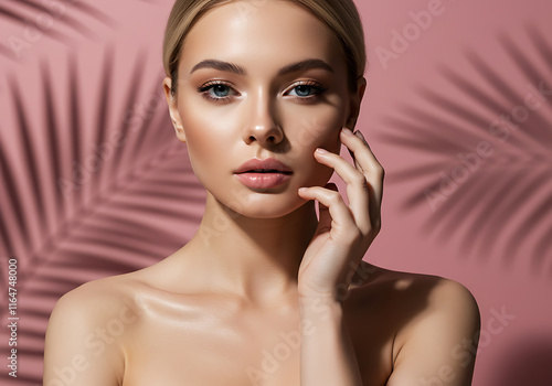 여성 모델 뷰티 화보 화장품 여자 메이크업 얼굴 모델