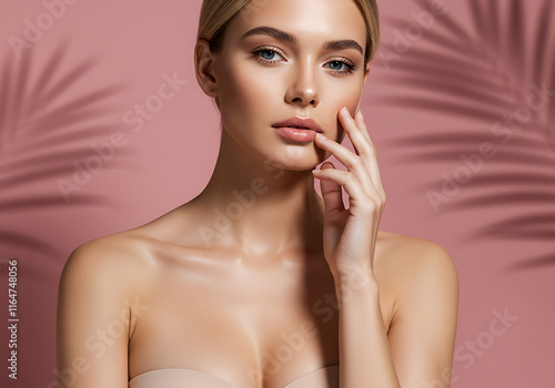 여성 모델 뷰티 화보 화장품 여자 메이크업 얼굴 모델