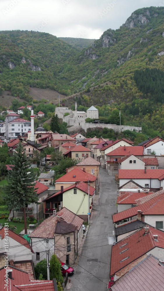 Fototapeta premium Travnik City Aerial