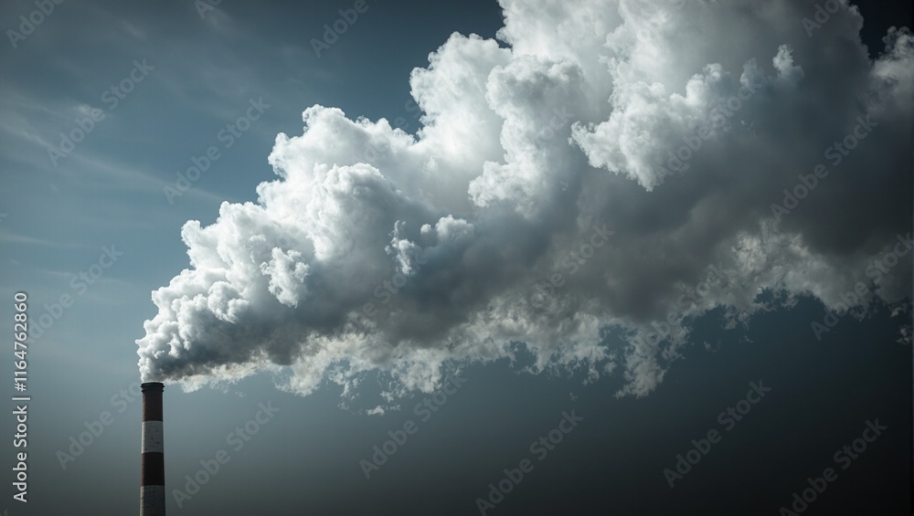 Eerie timelapse of smoke billowing from a chimney symbolizing ongoing pollution Eerie timelapse of smoke billowing from a chimney symbolizing ongoing pollution