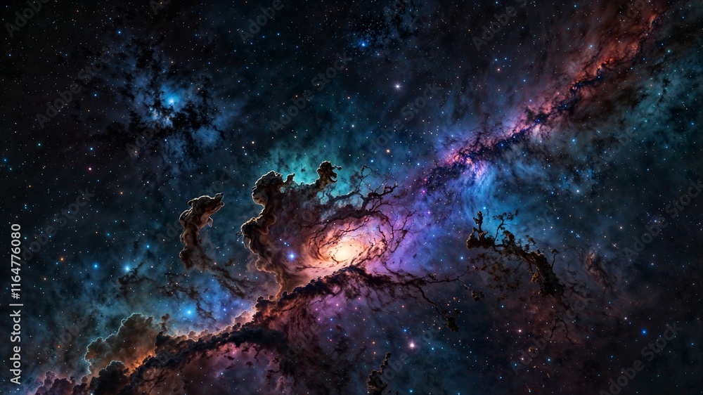 Fototapeta premium High-Resolution Galaxy and Starry Night Sky Background