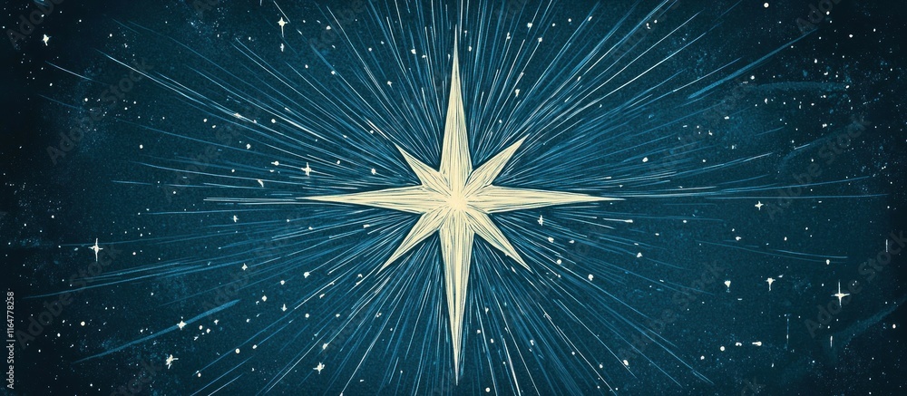 Fototapeta premium The Star Polaris as the North Pointer .