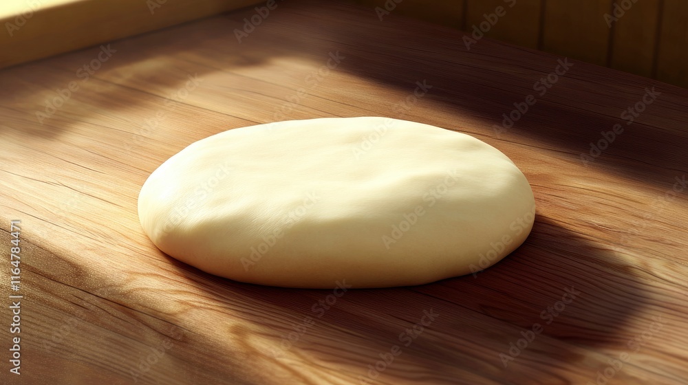 pizza dough rolled out on a clean, rustic wooden surface. The dough should have a smooth texture, with no toppings. clean environment for making pizza on World Pizza Day. - pizza dough rolled out on a clean, rustic wooden surface. The dough should have a smooth texture, with no toppings. clean environment for making pizza on World Pizza Day. -