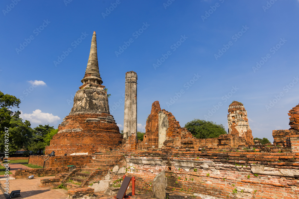 Historic ruins of Wat Maha That temple in Ayutthaya, Thailand. Historic ruins of Wat Maha That temple in Ayutthaya, Thailand.