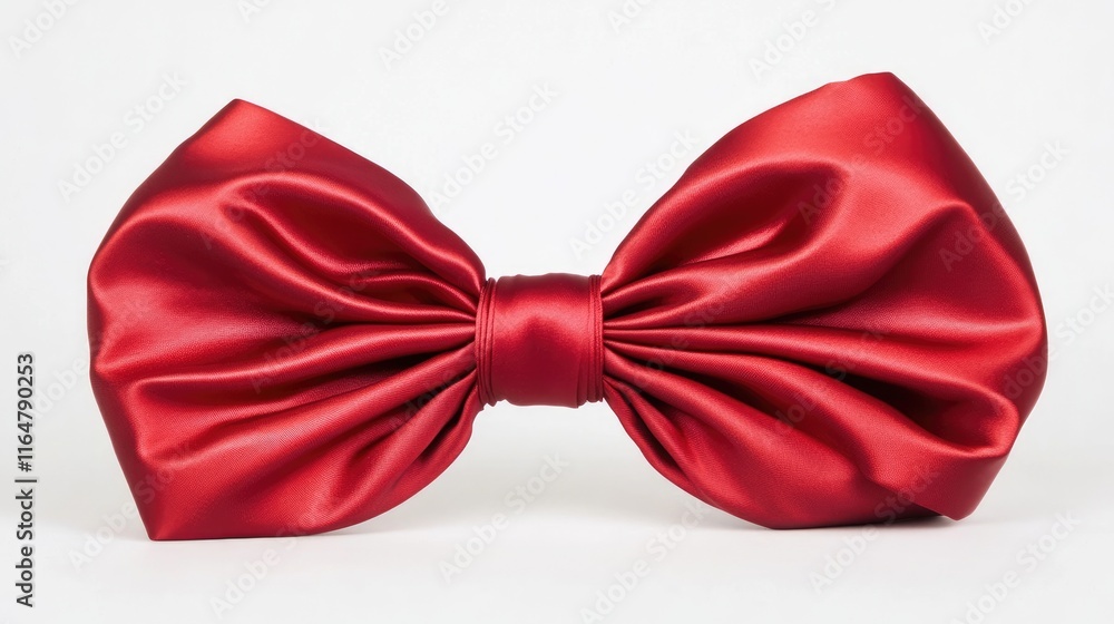 A large, elegant red satin bow, perfect for decoration or gift wrapping. A large, elegant red satin bow, perfect for decoration or gift wrapping.