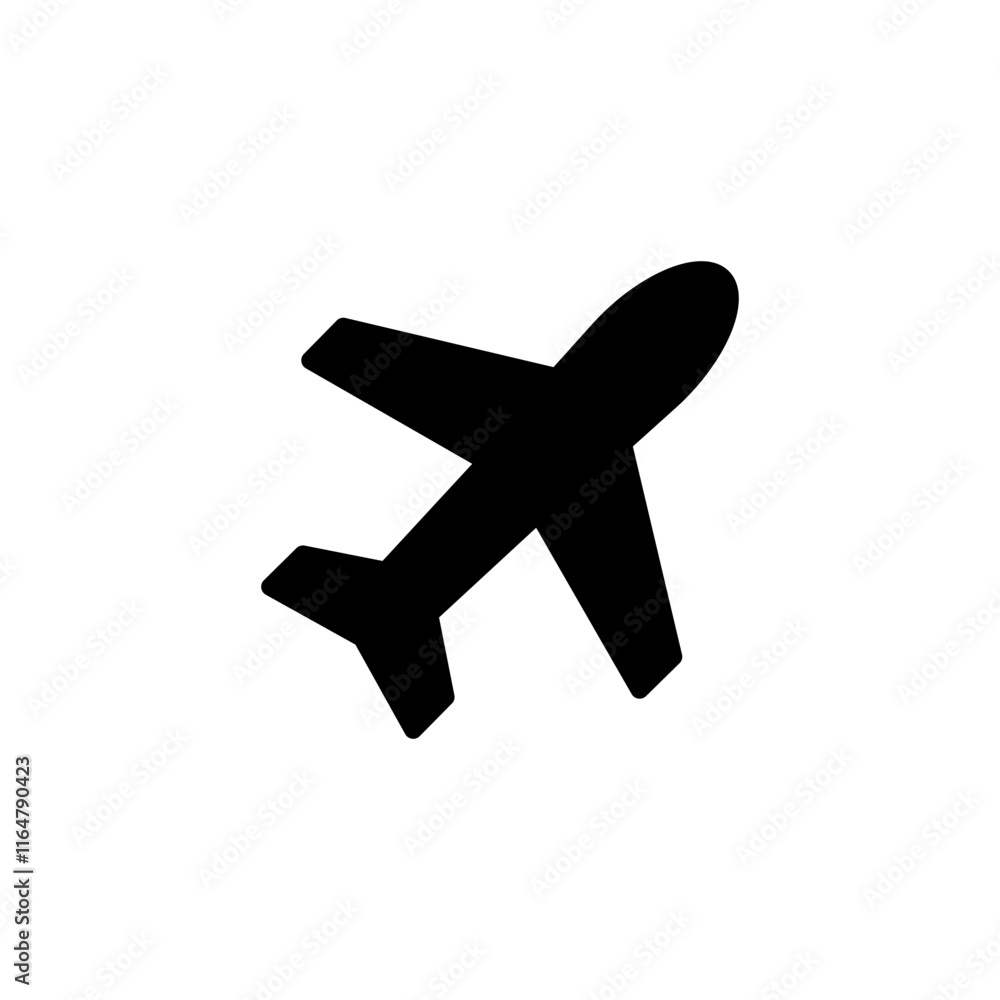 Obraz premium Plane icon logo design. Airplane sign and symbol. Flight transport symbol. Travel sign. aeroplane