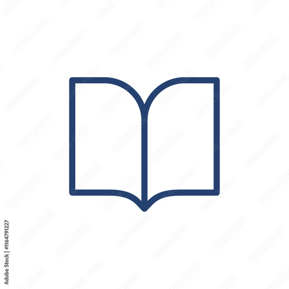 Book open icon Outline icon sign Book open icon Outline icon sign
