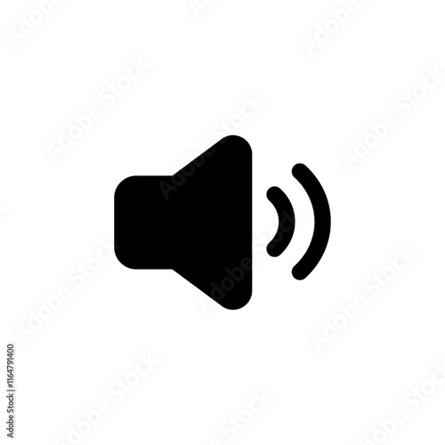 Speaker icon logo design. volume sign and symbol. loudspeaker icon. sound symbol