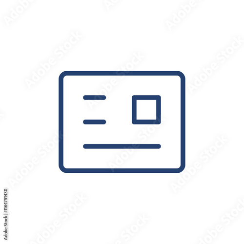 Card icon Outline icon sign