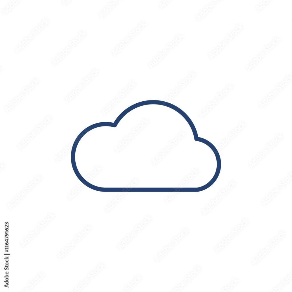 Cloud icon Outline icon sign Cloud icon Outline icon sign