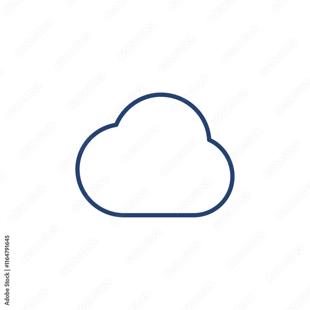 Cloud icon Outline icon sign Cloud icon Outline icon sign