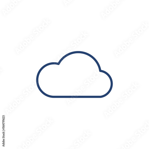 Cloud icon Outline icon sign