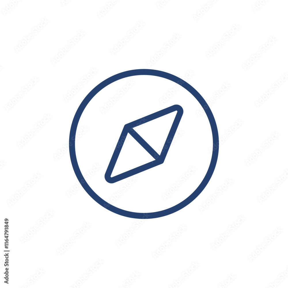 Compass icon Outline icon sign Compass icon Outline icon sign