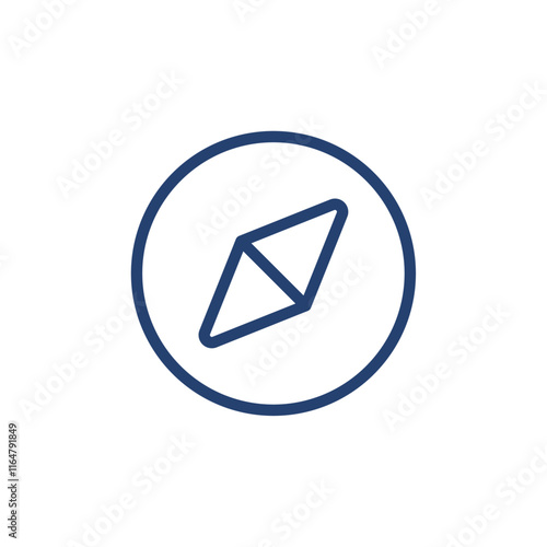 Compass icon Outline icon sign
