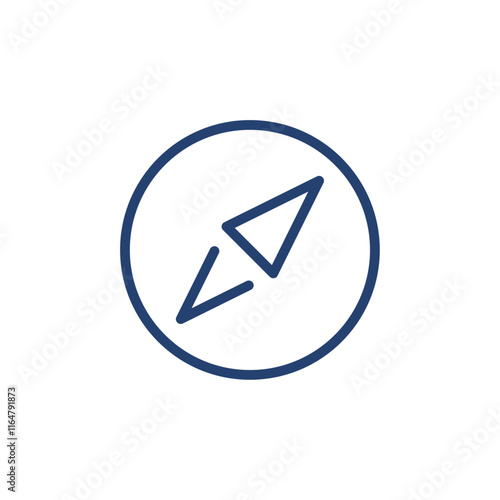 Compass icon Outline icon sign