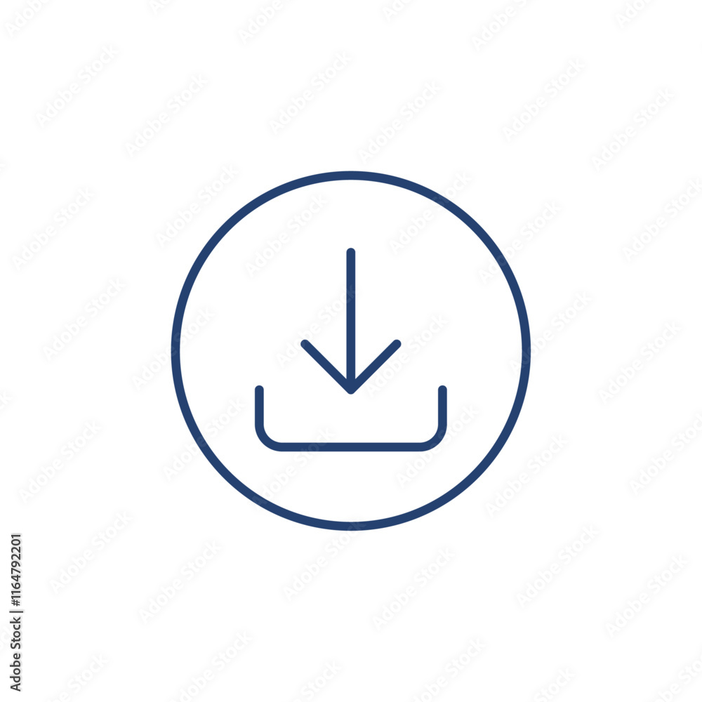 Download icon Outline icon sign