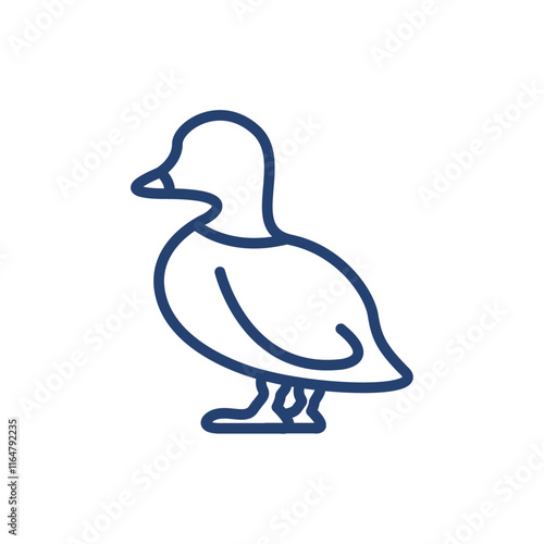 Duck icon Outline icon sign