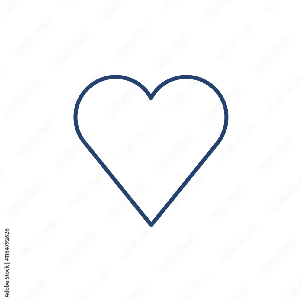 Heart icon Outline icon sign Heart icon Outline icon sign