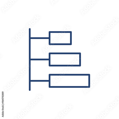 List tree icon Outline icon sign
