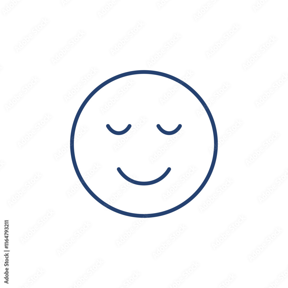 Fototapeta premium Relieved icon Outline icon sign