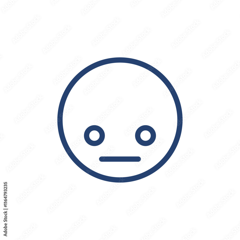 Rejected face icon Outline icon sign Rejected face icon Outline icon sign
