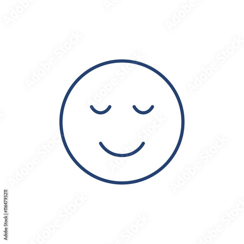 Relieved icon Outline icon sign