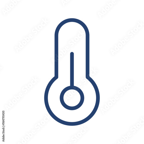 Thermometer icon Outline icon sign