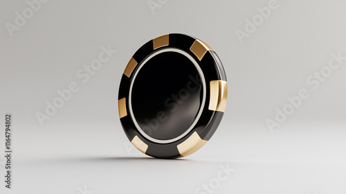 Black and Gold Casino Chip