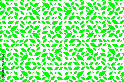 Wallpaper Mural Floral leaves seamless pattern. Botanical floral leaf pattern. Decorative nature pattern for fabric or wallpaper. Vibrant floral illustration. Flat leaves pattern. Torontodigital.ca