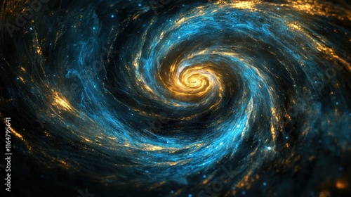 Cosmic Swirl: A Galaxy in Motion