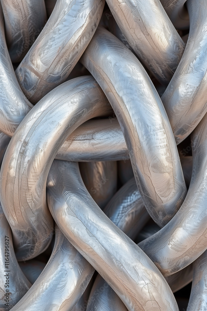 Intertwined Metallic Tubular Forms Intertwined Metallic Tubular Forms