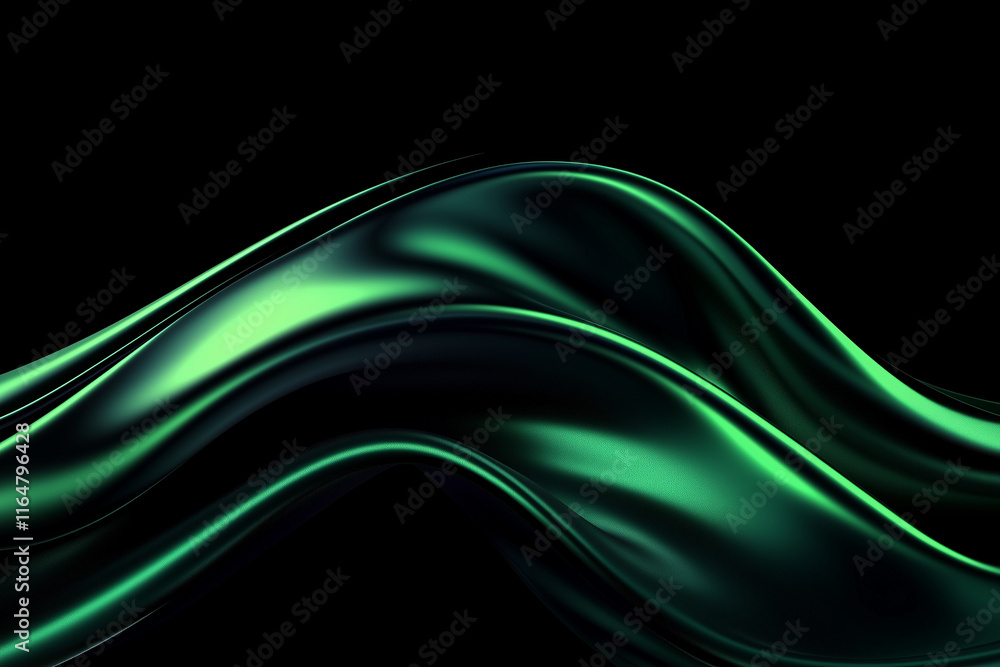 Abstract Dark Green Fabric Drape Abstract Dark Green Fabric Drape