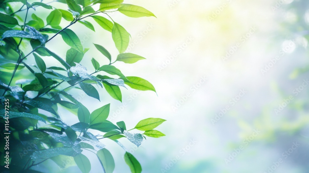 Misty Jungle with Soft Lighting and Greenery Detail Misty Jungle with Soft Lighting and Greenery Detail