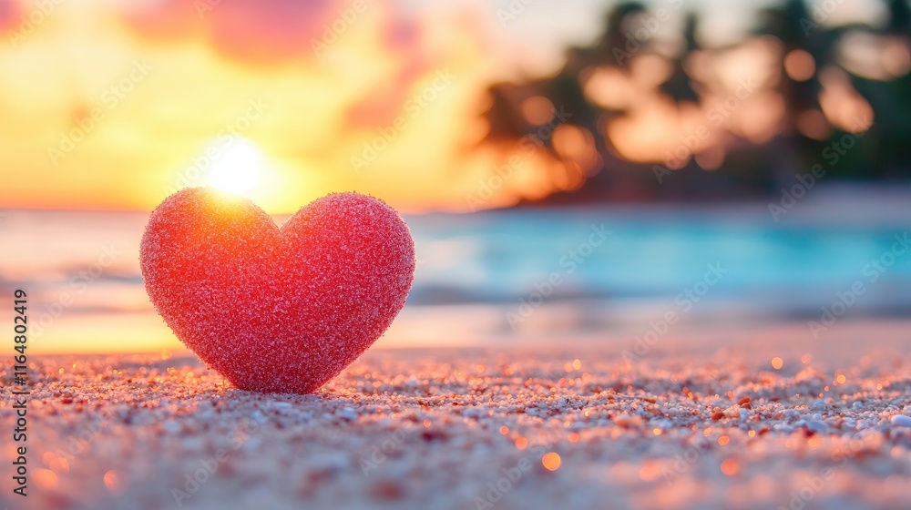 Dreamy Sunset with a Heart-Shaped Floral Arch Dreamy Sunset with a Heart-Shaped Floral Arch