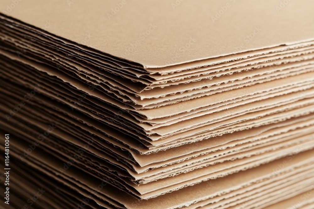 Folded Cardboard Boxes on White Background. Carton Close-up. Packaging box. Folded Cardboard Boxes on White Background. Carton Close-up. Packaging box.