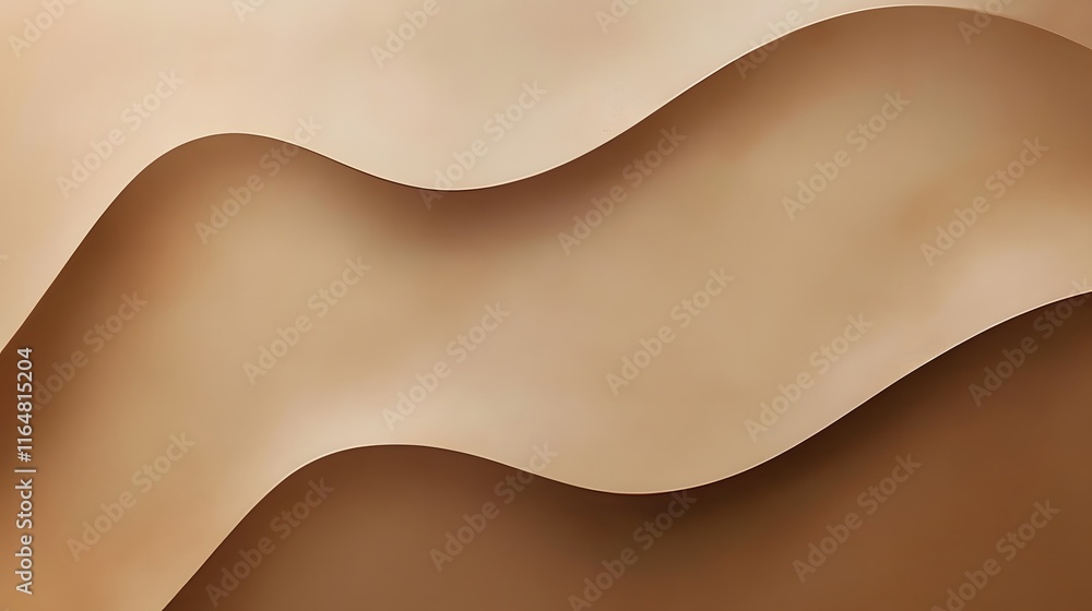 Abstract Beige and Brown Wavy Paper Design Abstract Beige and Brown Wavy Paper Design