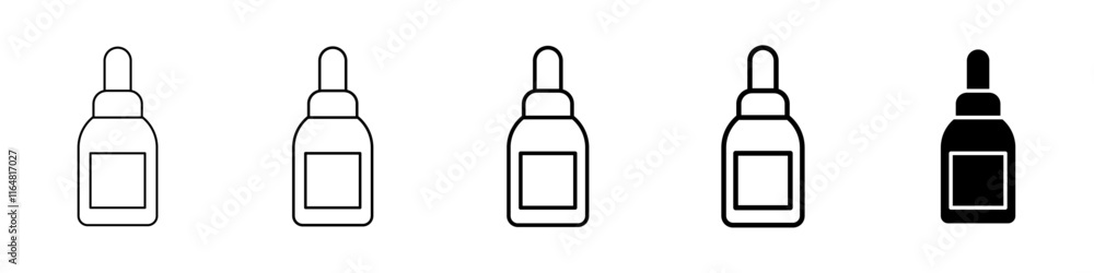 serum icon Simple thin line logo set serum icon Simple thin line logo set