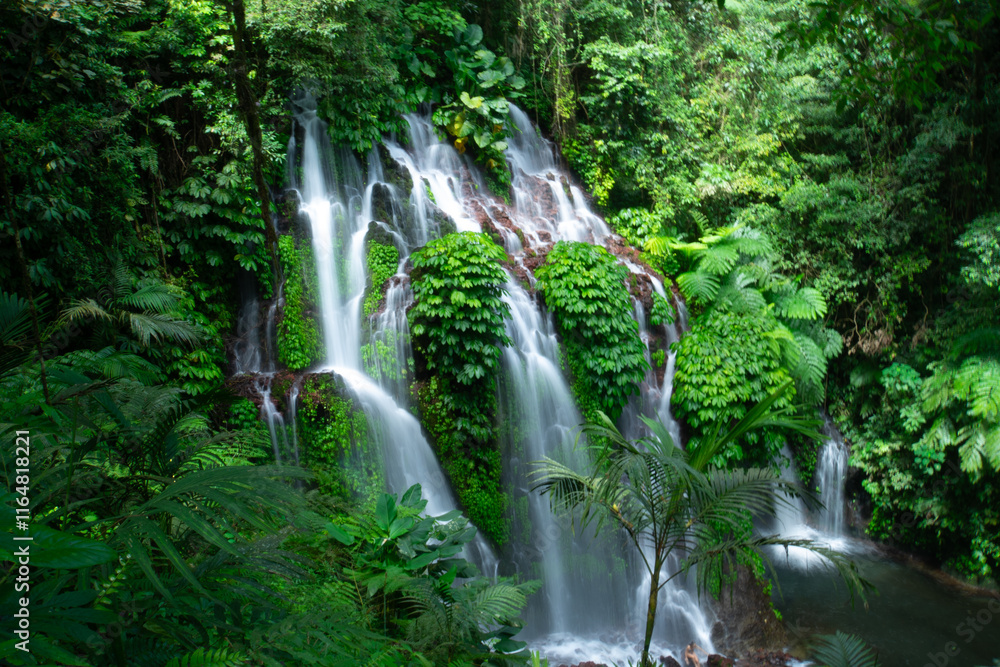 Banyu Wana Amertha Waterfall in Buleleng, Bali, Indonesia. Banyu Wana Amertha Waterfall in Buleleng, Bali, Indonesia.