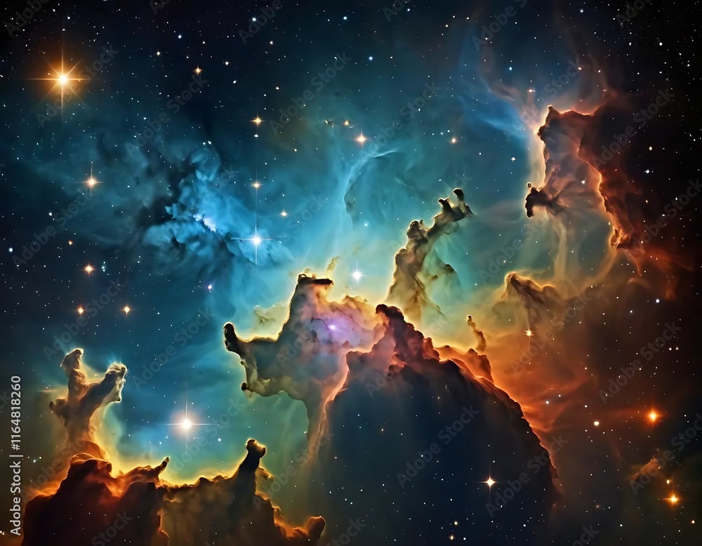 Celestial Nebula Cosmic Cloudscape Starry Expanse Celestial Nebula Cosmic Cloudscape Starry Expanse