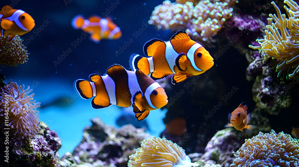 Fototapeta premium fish in anemone