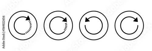 Refresh icon vector isolated on white background. Reload icon vector. Update icon. convert icon