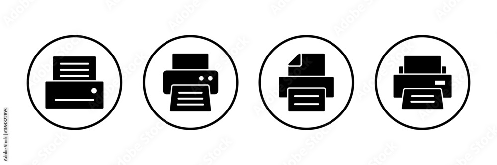 Printer icon vector isolated on white background. print icon. Fax vector icon. Printer icon vector isolated on white background. print icon. Fax vector icon.