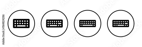 Keyboard icon vector isolated on white background. keyboard vector symbol