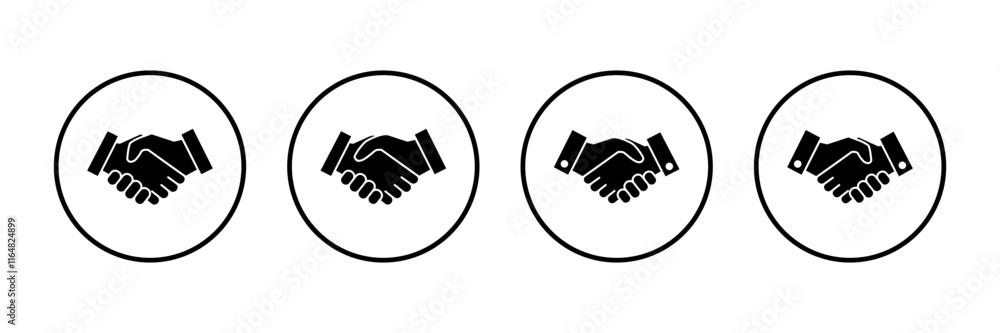 Business handshake icon vector isolated on white background. Handshake icon vector. contract agreement. Trust icon vector. Deal. Done. partnership icon Business handshake icon vector isolated on white background. Handshake icon vector. contract agreement. Trust icon vector. Deal. Done. partnership icon
