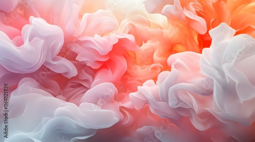 Abstract Art of Vibrant Amorphous Shapes