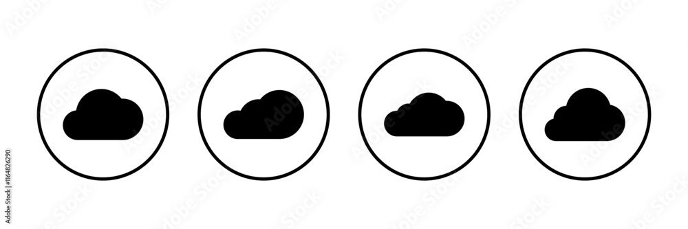 Cloud icon vector isolated on white background. cloud computing icon Cloud icon vector isolated on white background. cloud computing icon