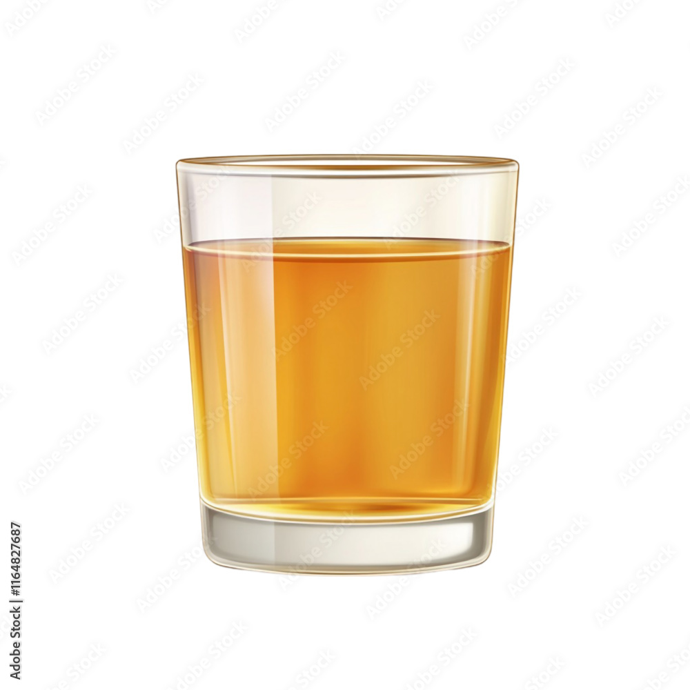 Apple Juice Glass Isolated on Transparent Background Apple Juice Glass Isolated on Transparent Background