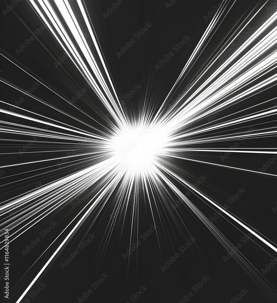 Obraz premium Abstract Radiance: A Burst of Light and Energy