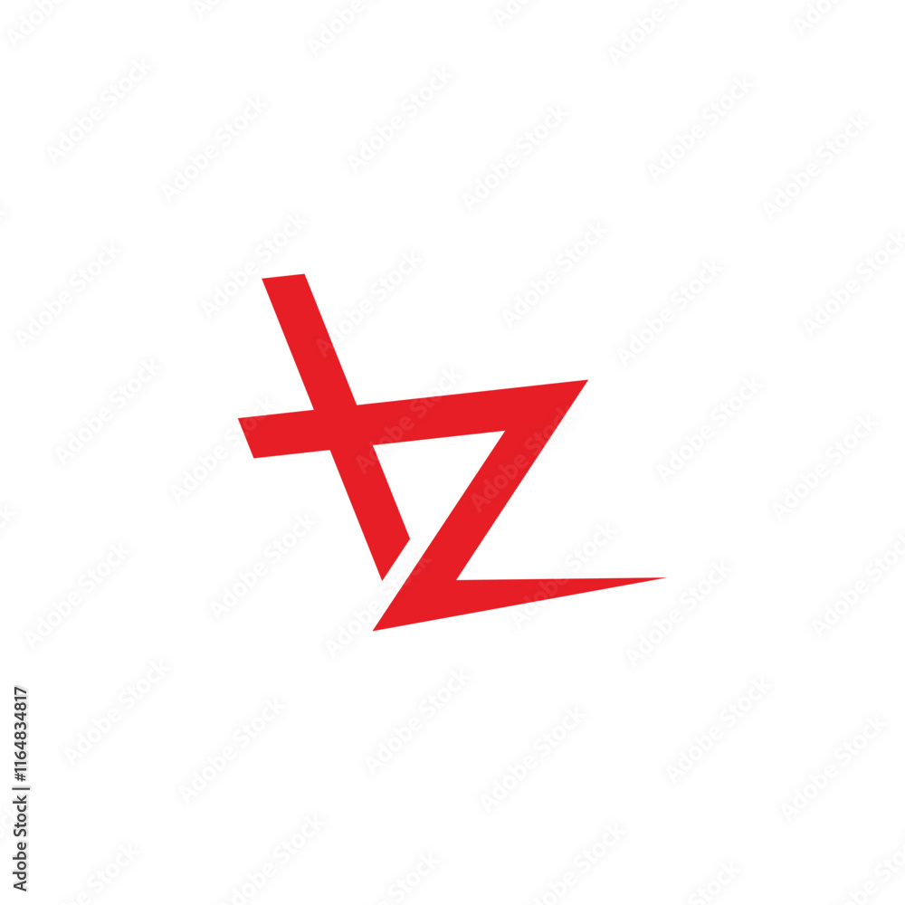 letter bz motion simple geometric line logo vector letter bz motion simple geometric line logo vector