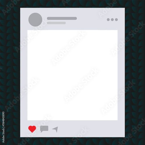 Twibbon Template with Transparent Image Placeholder
